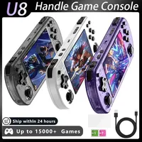 U8 Retro Handheld Video Game Console 4 Inch IPS Screen Linux System 64GB 128GB Portable Pocket Video Player Boy's Game PSP GBA