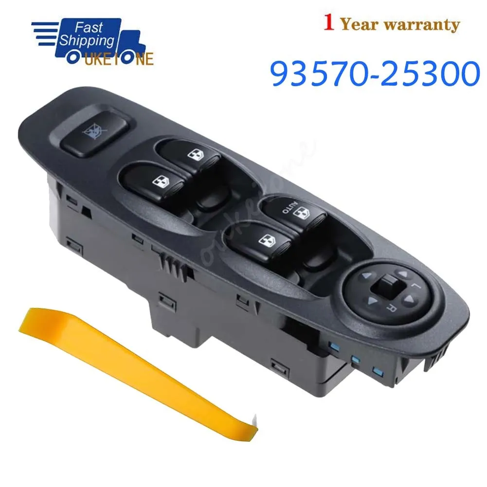 

For Kia Hyundai Accent 2002 2003 2004 2005 2006 LHD Electric Power Window Switch Lifter Control Regulator Button Parts With AUTO