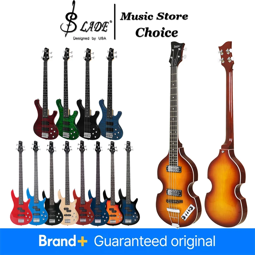 4-string Electric Bass Guitar PB-104 Active Pickup/PB-04 F-Hole Maple Body Bass for Amateur Profession Players The Best Choice
