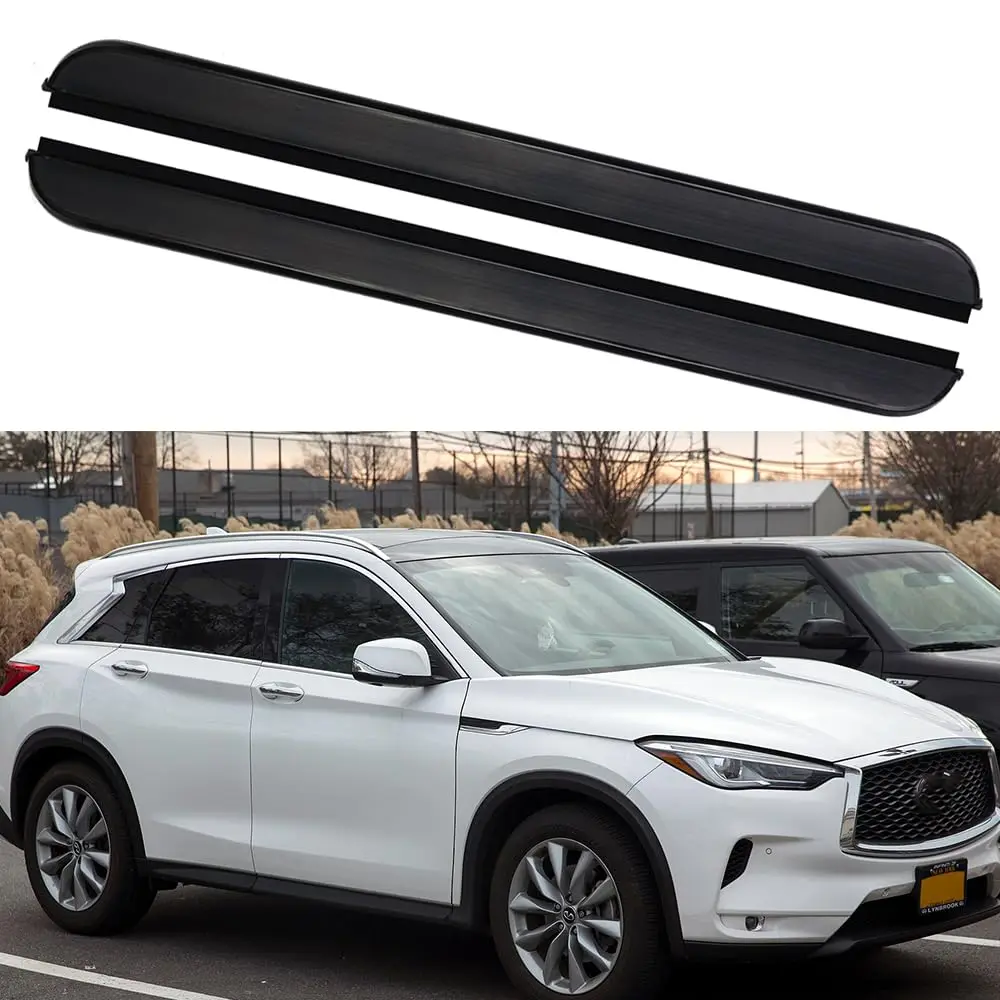 

Aluminium Alloy 2PCS Side Steps Running Boards Nerf Bars Side Pedal Fits for Infiniti QX55 J55 2019-2024