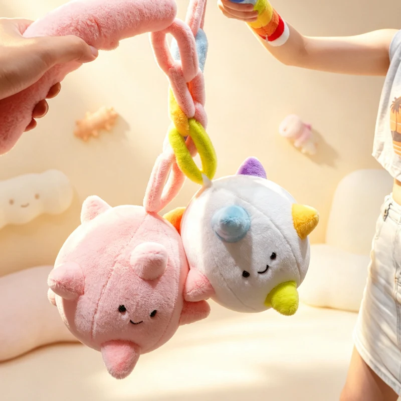Cartoon Plush Meteor Hammer Doll Kawaii Emotional Hammer Plush Toy Decompression Hammer Sofa Decor Entertainment Props