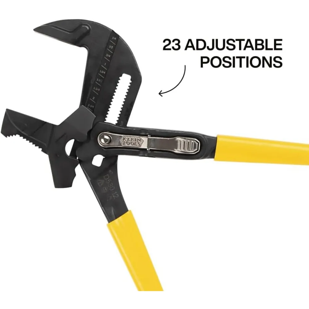 مفتاح ربط ذو طيات المضخة متعدد الاستخدام عالي التراعي من Klein Tools مع فكي قابل للتعديل على الوجهين قابل للتعديل