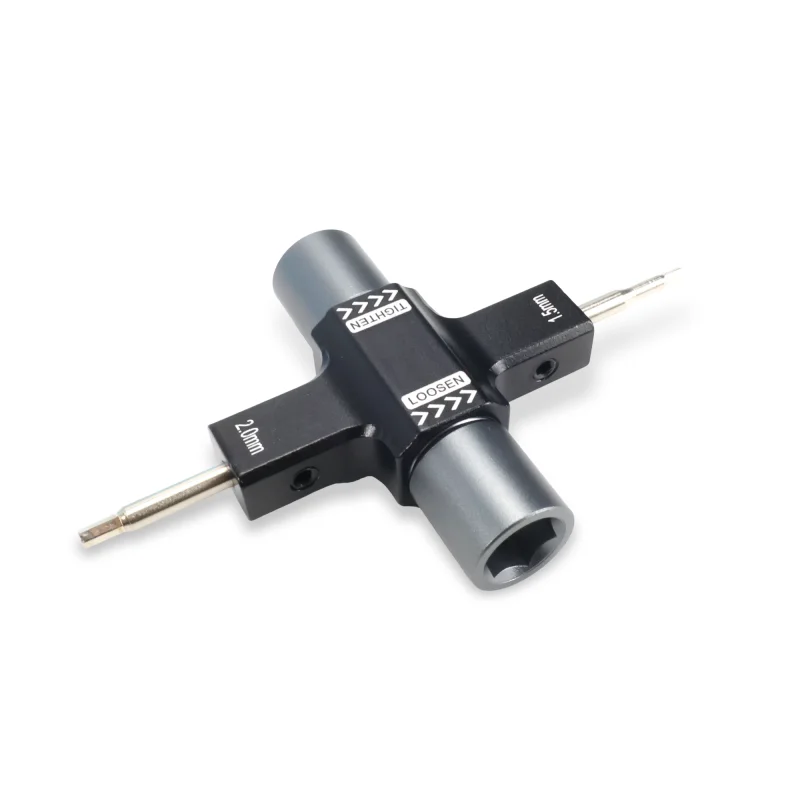 1/2pcs M5 One-Way Bearing Quick Release Wrench with 1.5mm/2.0mm Hex Driver for FPV Racing Drone Motor Propeller DIY