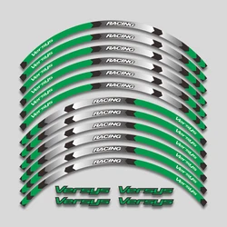 Reflective Stripe Rim Tire Decalques Set, Acessórios da motocicleta, Roda Hub Sticker, Fit para Kawasaki VERSYS1000, Versys650, Versys 650, 1000