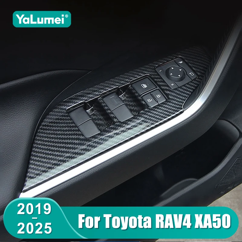 Für Toyota RAV4 XA50 2019 2020 2021 2022 2023 2024 2025 RAV 4 Hybrid Auto Fensterheber Schalter Knopf Verkleidung Zubehör