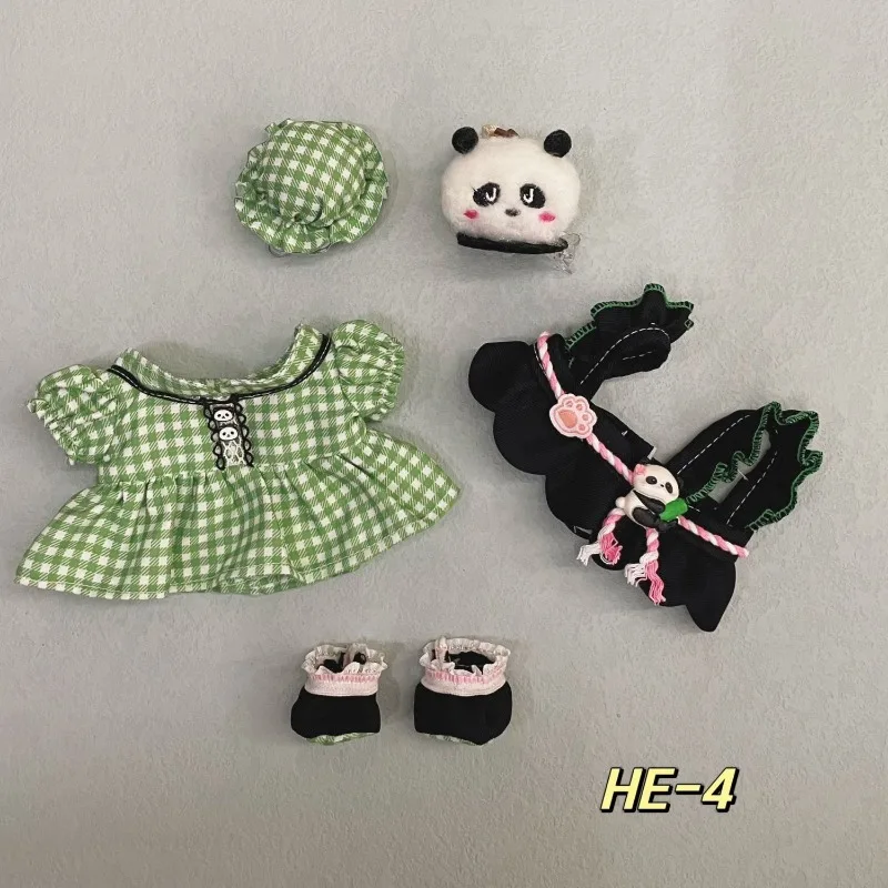 Cute 20cm Cotton Doll Doll Clothes Set OB11 Hand-made Doll Dresses BJD Dolls Accessories Doll's Accessories Birthday Gifts