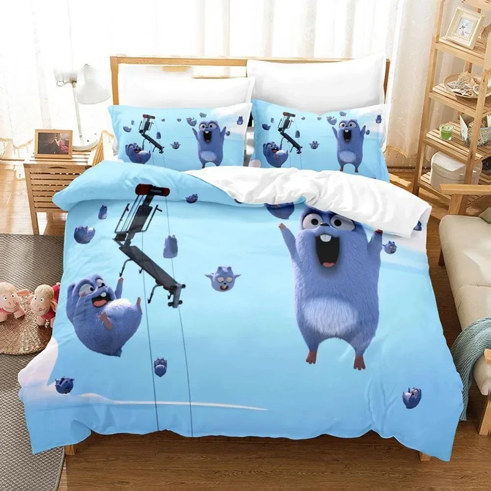 3D Printed Grizzy N Lemmings Bedding Set Bedroom Soft Modern Bedspreads Comefortable Kids Duvet Cover Quilt Cover And Pillowcase