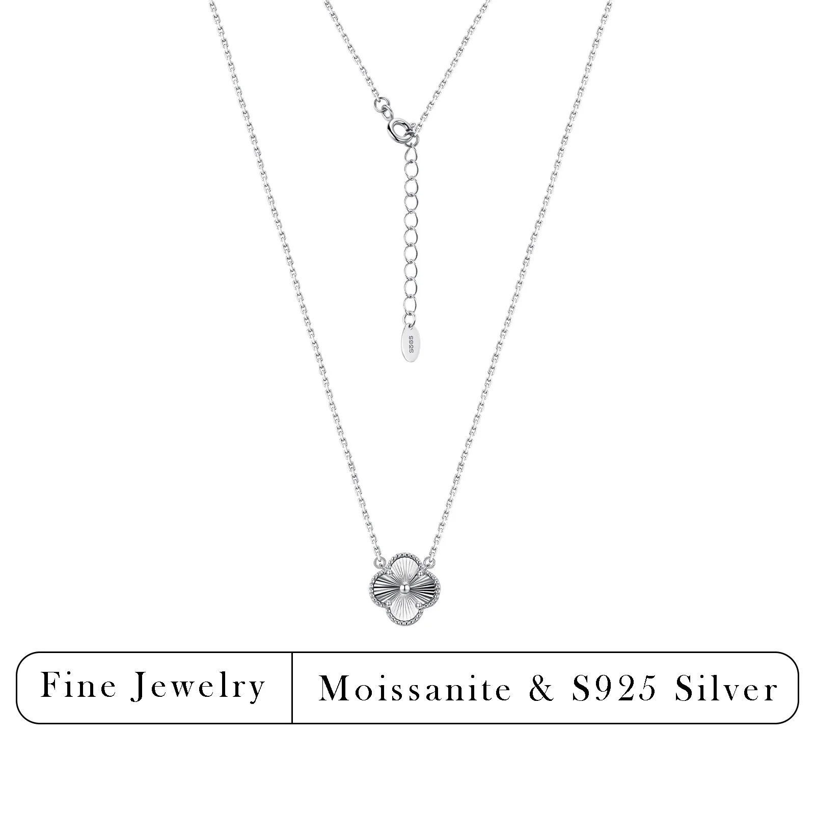 

Кулон-подвеска в виде четырехлепесткового цветка в древнекитайском стиле, серебро S925, дизайн «Солнечные лучи», вневременная восточная элегантность для женщин