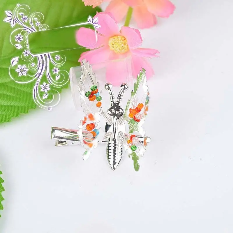 Children Cute Butterfly Hair Clips Hairpins Hollow Out Moving Butterfly Hairclip Barrettes Baby Girls Kids Headwear