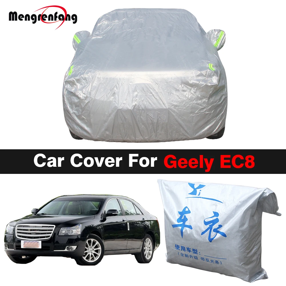 

Car Cover For Geely Emgrand EC8 EC820 Outdoor Anti-UV Sun Shade Rain Snow Protection Windproof Auto Cover All Weather Suitable