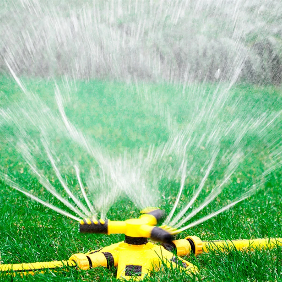 360 Degree 3-Arms Automatic Sprinkler Kit 10 Types Garden Lawn Rotatary Irrigation Spraying Nozzle Orchard Watering Device 1 Set