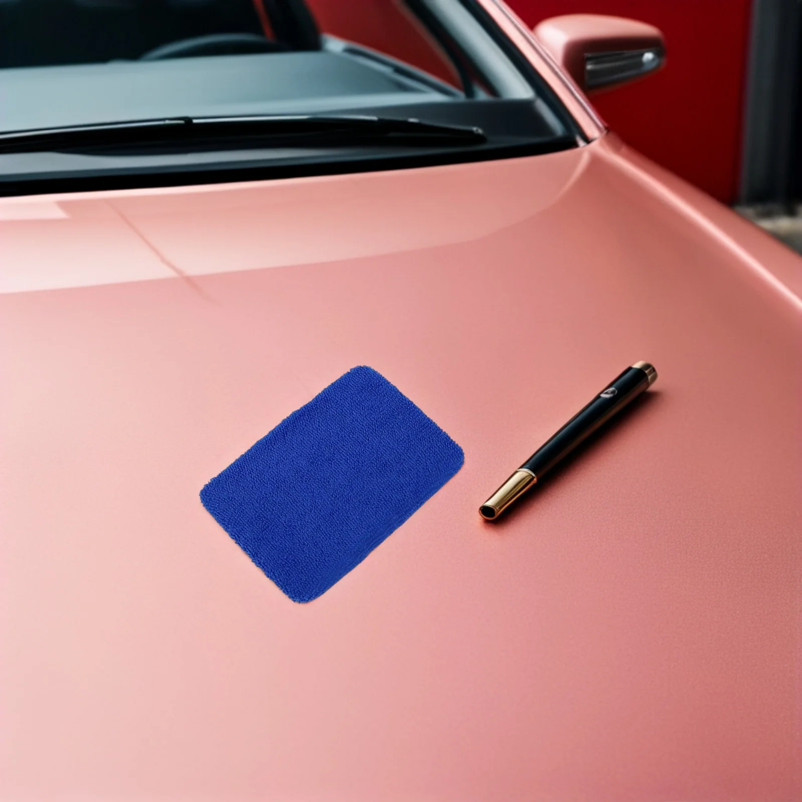 

9pcs Glass Cleaning Cloth Reusable Square Window Scraper Replacement Car Windshield Cleaner Auto Window Tool Blue Green Durable