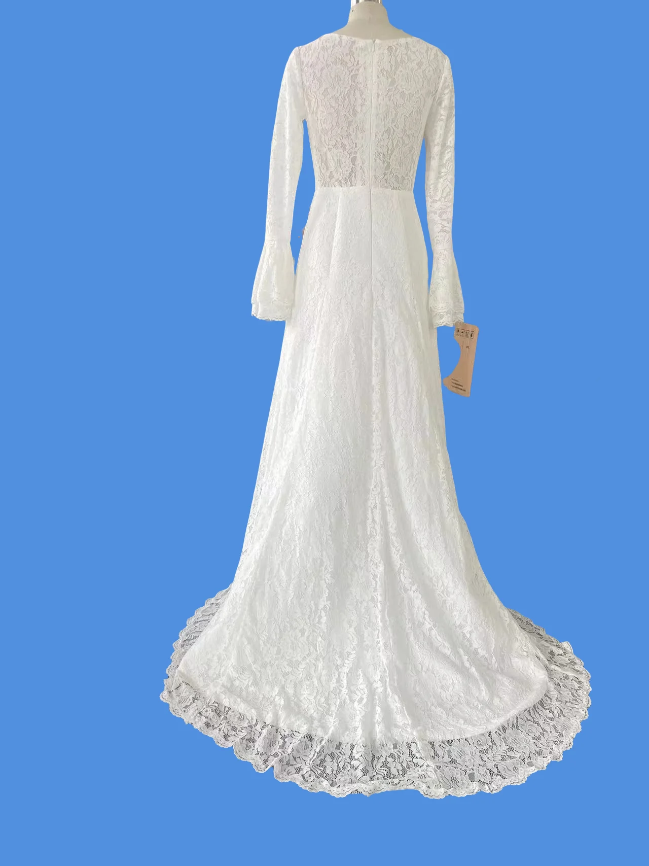 

High-End Light Wedding Dress, Accessible Luxury Lace, Super Fairy Bride, Wedding Outing Dress, Long-Sleeved Forest Gauze Dress for Women