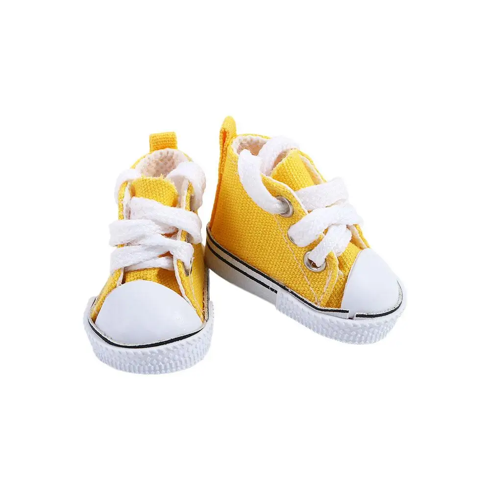 Girl Toy Dolls Accessories 5cm Mini Shoes 1/6 Dolls For Children Doll Canvas Shoes Doll Shoes Doll Sneakers BJD Doll Shoes