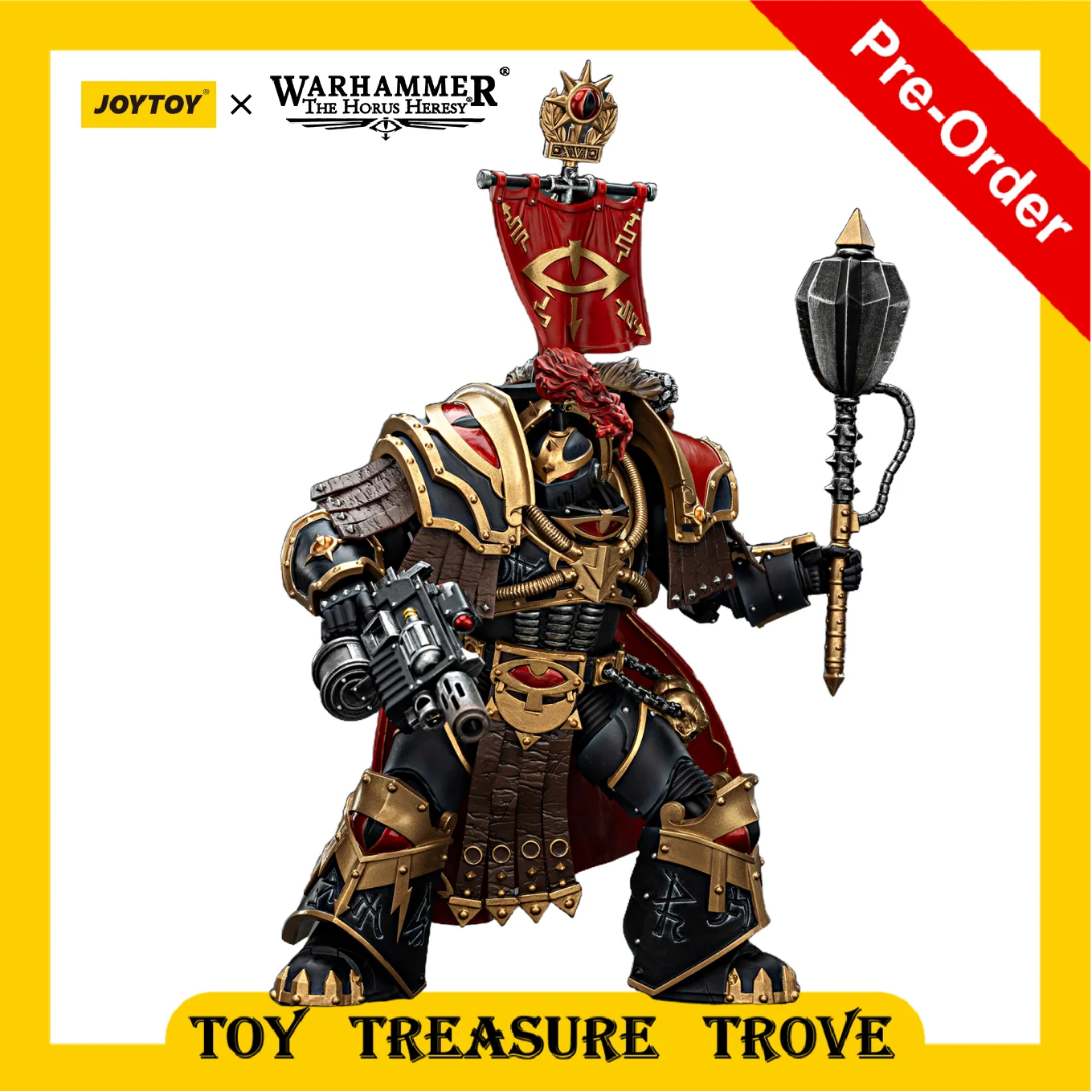 

[PRE ORDER] JOYTOY 1/18 Warhammer 30k Action Figure Sons of Horus Legion Cataphractii Praetor with Combi-Melta and Power Maul