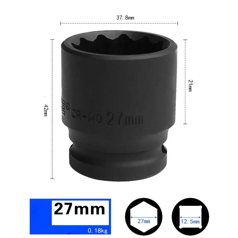 Imagem -04 - Curto Impacto Torx Soquete Metric Drive 12-point Plum Blossom Air Sockets Cabeça 38 mm Comprimento Cr-mo Soquete Pneumático