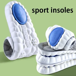 1 Pair Super soft breathable insoles men's running Sports Insole elastic shock-absorbing soles Leg Fatigue Relief Shoe Insoles