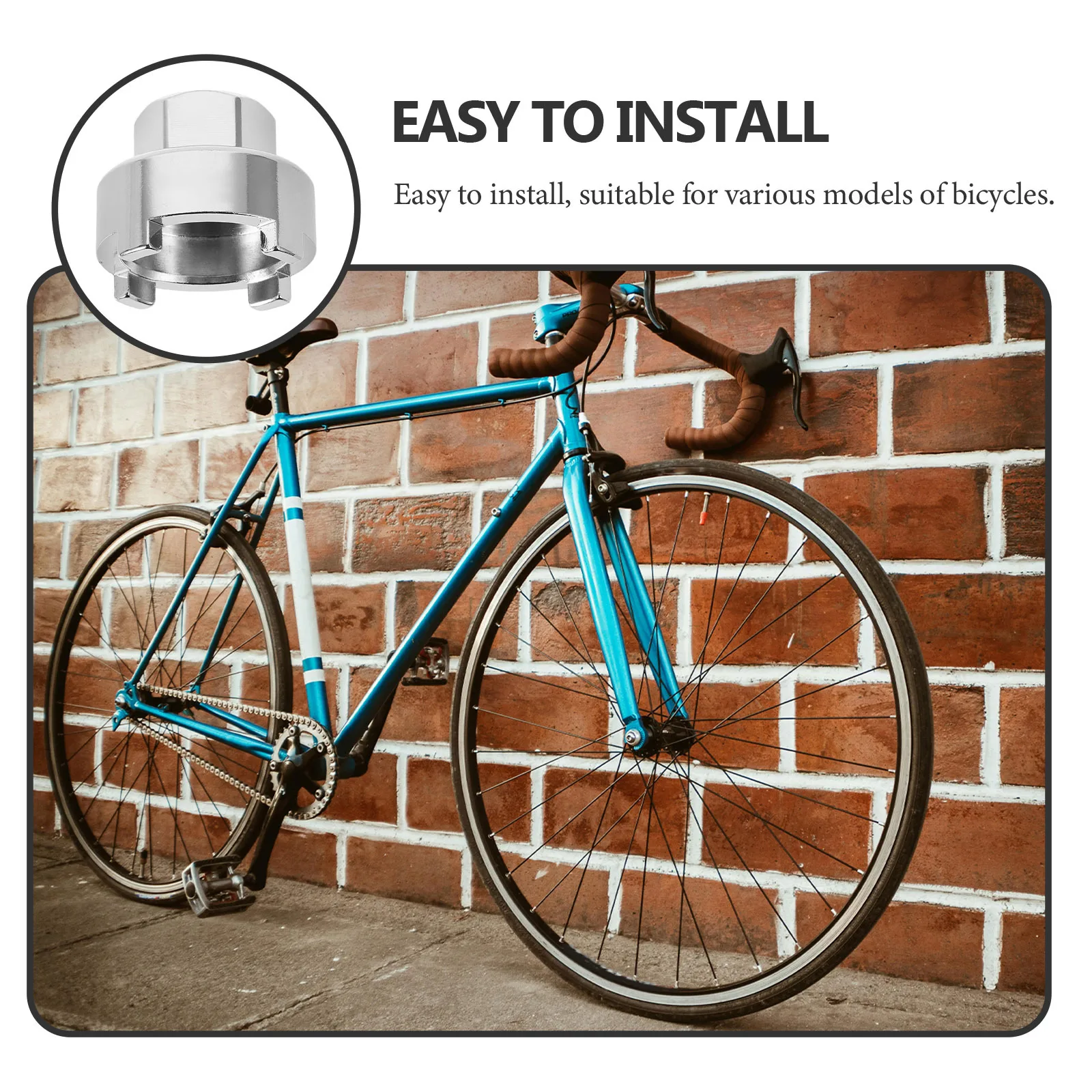 Precision Single Speed Bicycle Flywheel Removal Wrench Fixed Gear Installation Repair Tool Bike Cassette Flywheel Maintenance