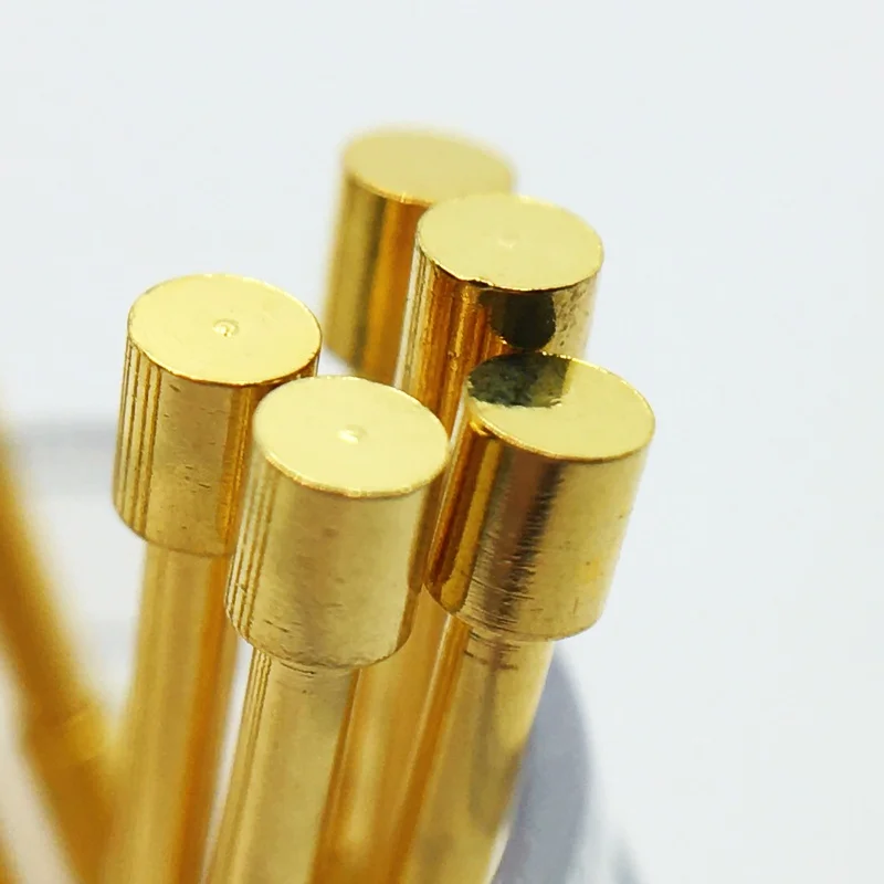 20/100PCS PA100-G3 Spring Test Probe PA100-G Test Pin P100-G P100-G3 Test Tool 33.35mm 1.36mm Gold Flat Tip 1.80mm Pogo Pin