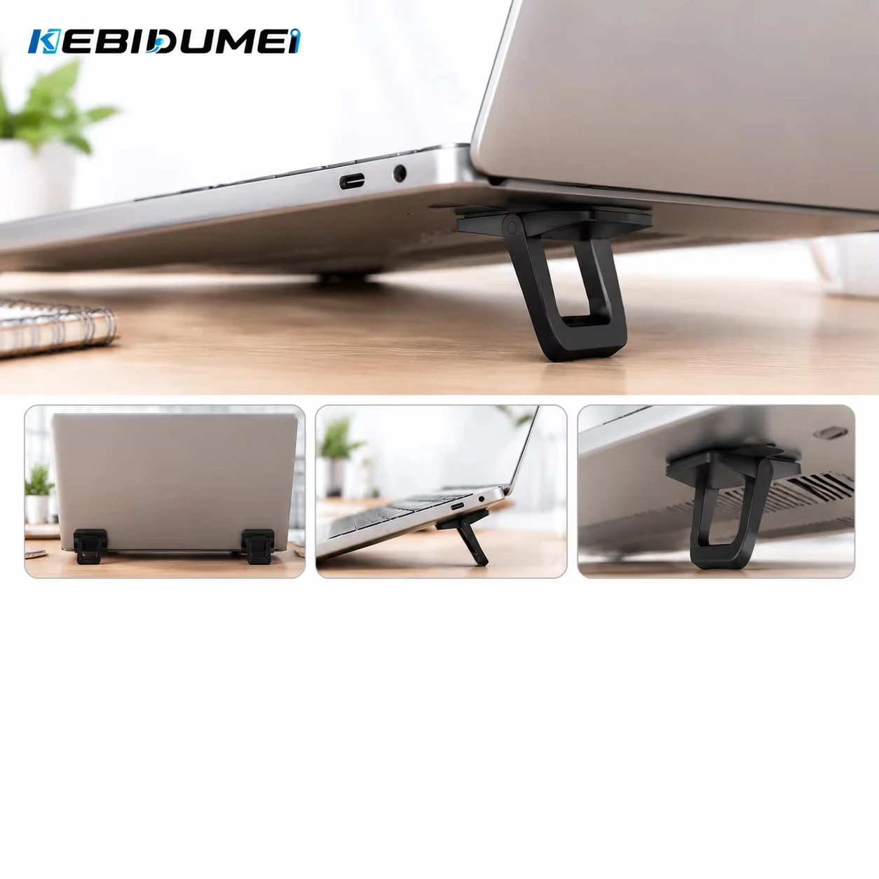 KEBIDUMEI 2PCS Keyboard Stands Mini Laptop Stand for Desk Portable Laptop Stand Compatible with MacBook Air Pro