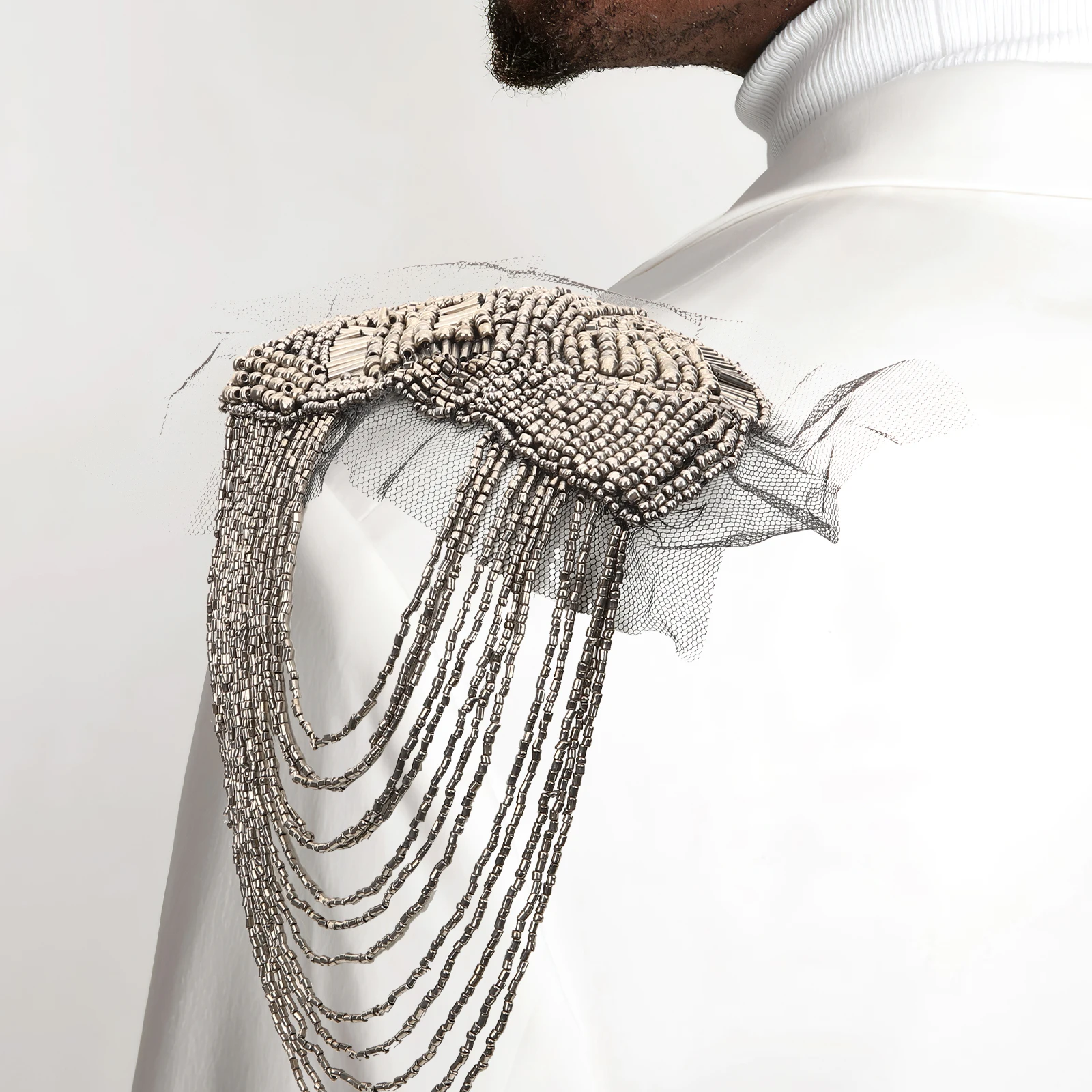 

2Pcs Vintage Tassel Epaulettes Shoulder Decoration Durable Practical Craftsmanship Shiny Eyecatching Costume Accessories