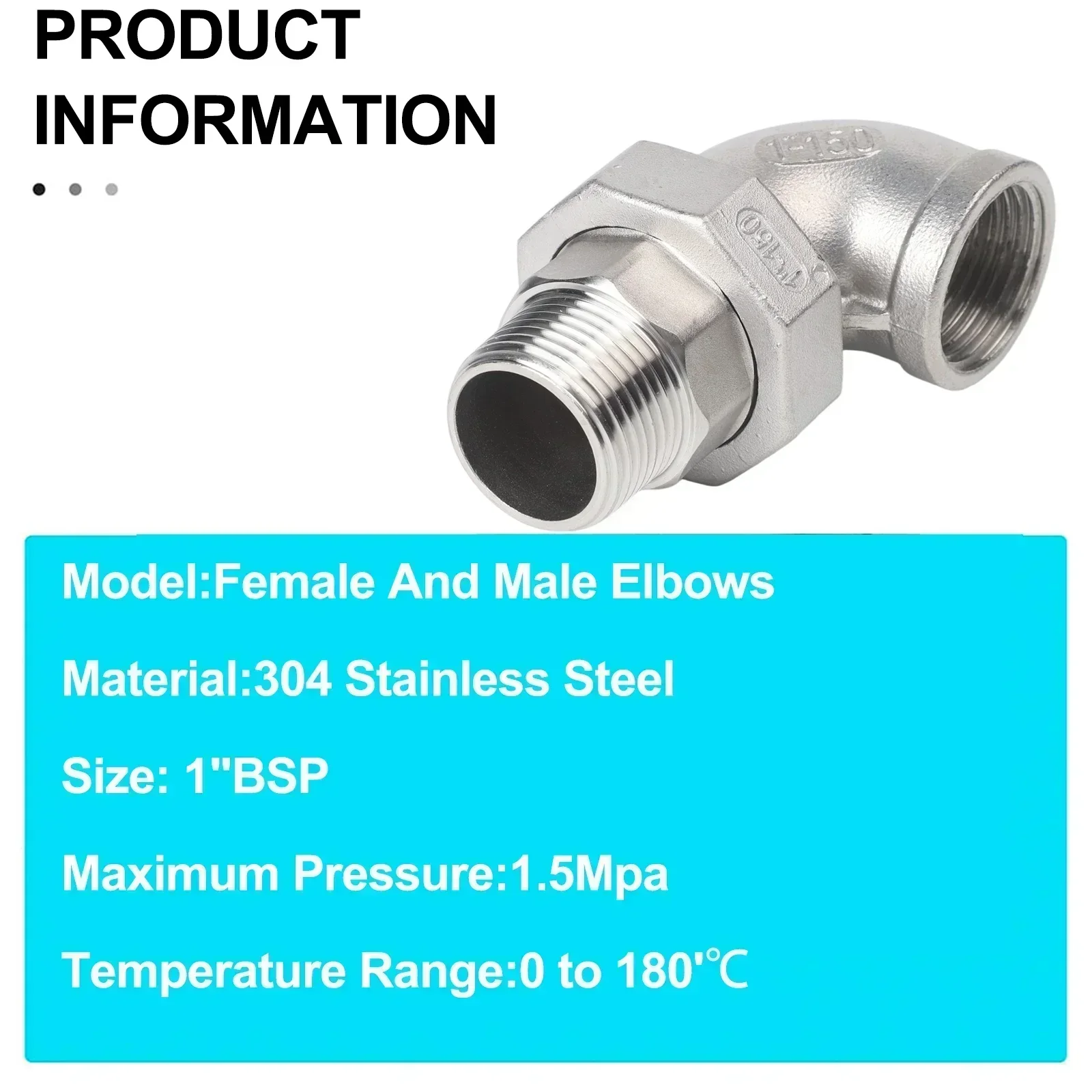 Installation And Repair 1 Inch Union Adaptable Fittings Compatible With Various Pipes High Pressure Resistance