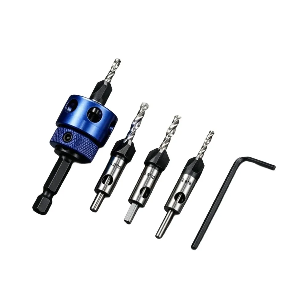 Counterbore Drill Bit with Precision Depth Control Sleeve for Accurate Countersinking Without Manual Measurement