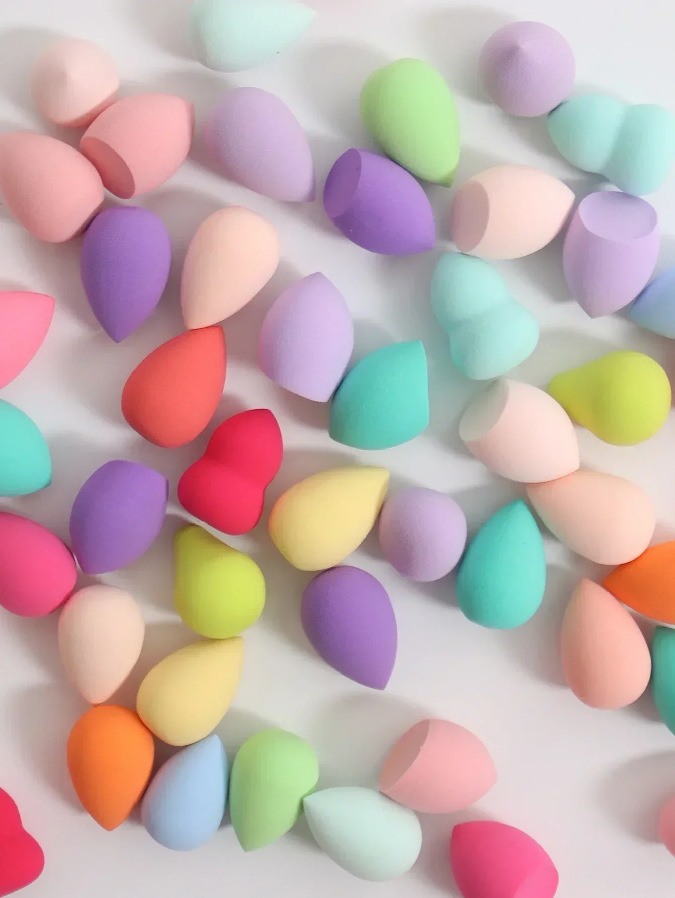 ไข่แต่งหน้า Mini Random 10-20-50-100 แพ็ค สีและรูปทรงสุ่ม ฟองน้ําแต่งหน้าหลากสี ฟองน้ํารองพื้นผสมความงาม