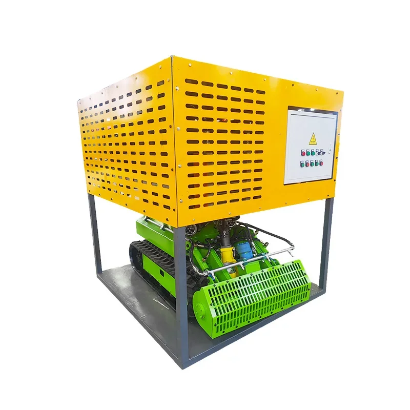 Robot de dragado sumergible, chasis móvil subacuático, oruga de goma