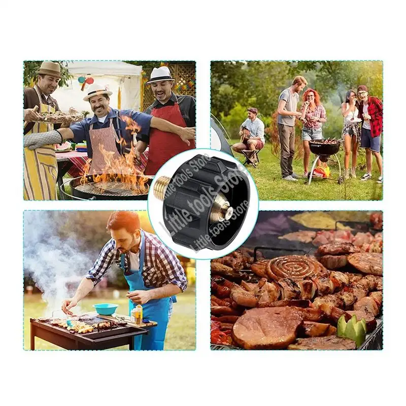 

Адаптер для пропана Адаптер для клапана регулятора газа QCC1 Адаптер для пропана с гайкой и наружной резьбой 1/4 дюйма-AC17