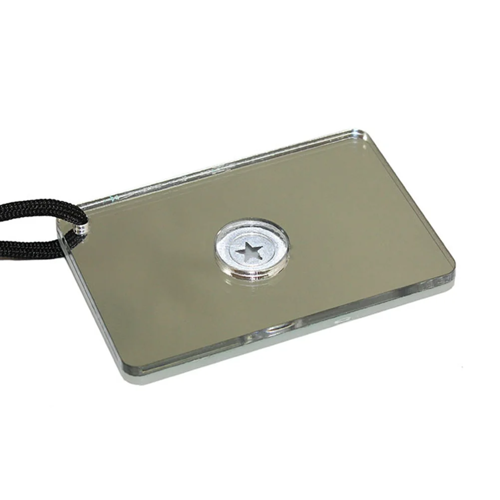 

Survival Signal Mirror Light Grey For Long Distance Communication Outdoor Emergency Use Daylight Reflective Tool Camping