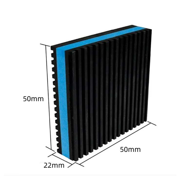 4PCS Height Ribbed Rubber Isolation Pads EVA Shock-Absorbing Buffer Pads Anti Vibration Mats for Air Conditioner Parts