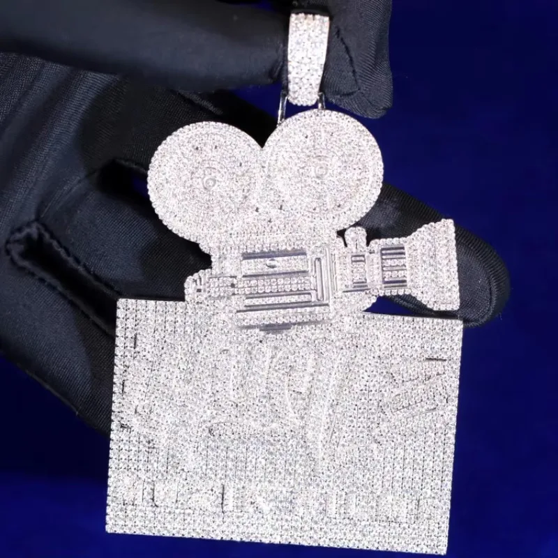 

Iced Out Jesus Piece Pendant: Ultimate Moissanite Bling for Hip Hop.Bold Statement Necklace for Men & Women.