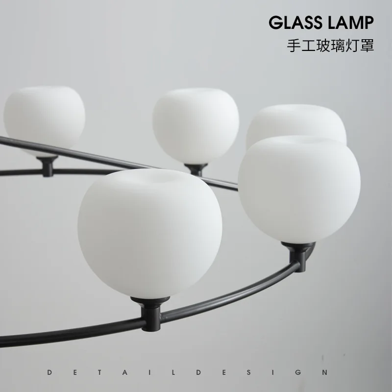 Nordic Chandelier Modern Simple Living Room Magic Bean Molecular Lamp