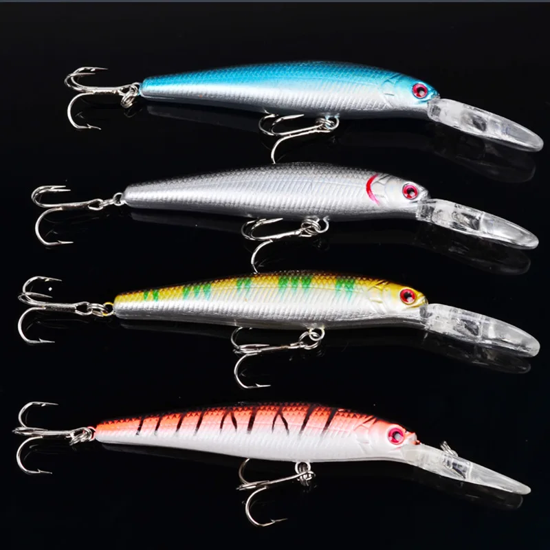 1 PCS 12.5cm 14g Japan Hard Bait Laser Minnow Fishing Lure Pesca Hook Fish Wobbler Crankbait Tackle Artificial Lures