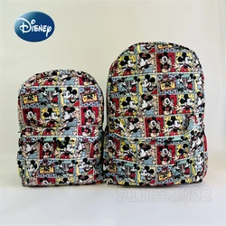 Mochila mickey infantil disney, mochila estudantil impermeável, moda cartoon, marca de luxo, nova