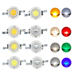 100pcs 1W 3W High Power LED Light-Emitting Diode LED Chip SMD Warm White Red Green Blue Yellow For SpotLight Downlight Lamp Bulb