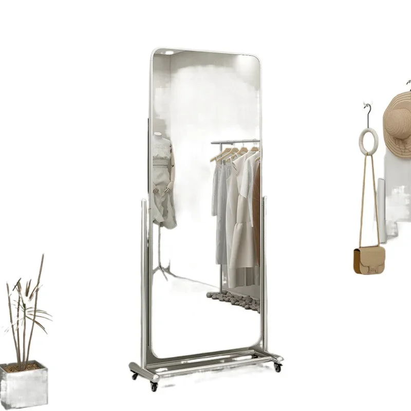 

Skinny floor Internet celebrity clothing store fitting Movable mirror full ength