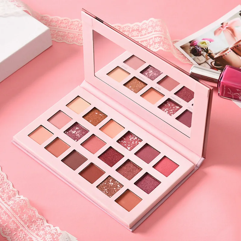 18 Colors Desert Rose Eyeshadow Palette 18 Colour Eyeshadow Palette Smoky Rose Makeup Palette