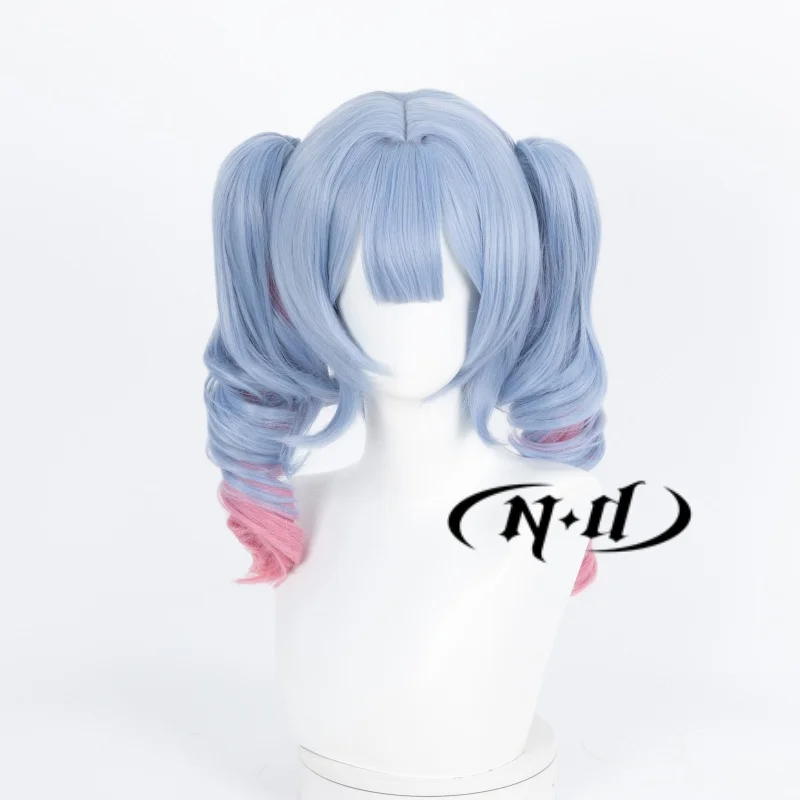 ND Hatsune Miku Cosplay Wigs Rabbit Hole Cosplay Hair Wigs Heat Resistant Synthetic for Comic Con Coser Costume Theme Party