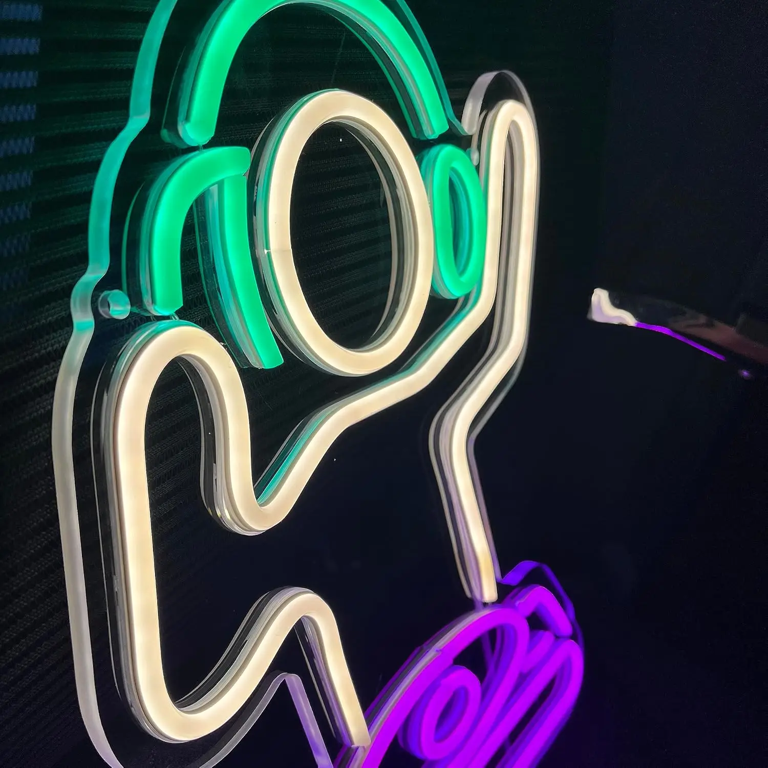 DJ Boy Neon Sign LED Neon Light Sign USB Night Lights Luminous Letter For Wall Game Room Bar Pub Man Cave Party Room Decoration