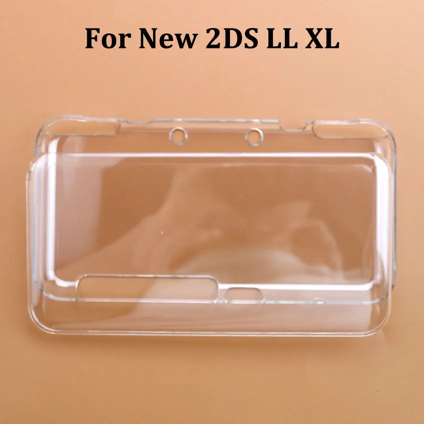 JCD For New 2DS 3DS XL LL Transparent Protective Cover Case + Screen Film LCD Screen Protector For NEW 2DSXL 2DSLL 3DSLL 3DSXL