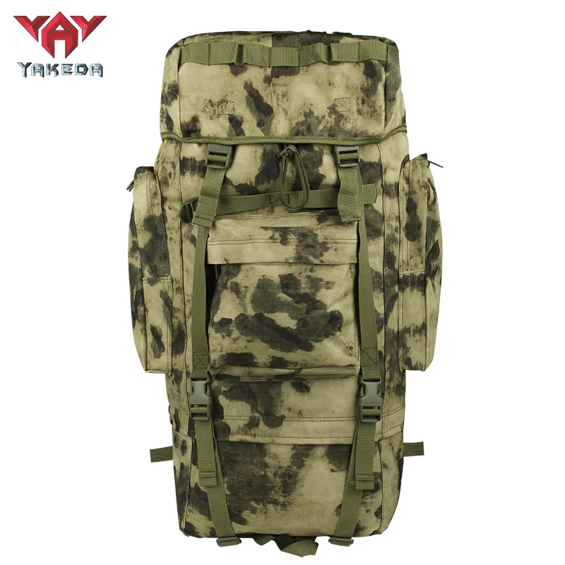 YAKEDA Tactical Backpack Outdoor Bag Extra Large Capacity Camouflage Backpack Camping Mountaineering Travel Supplies Backpack