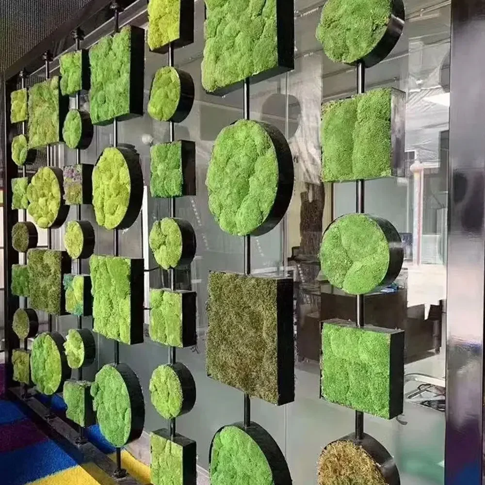 Artificial Green Moss Plants Eternal Life Grass Mini Landscape Fake Grass DIY Crafts for Home Living Room Garden Decoration