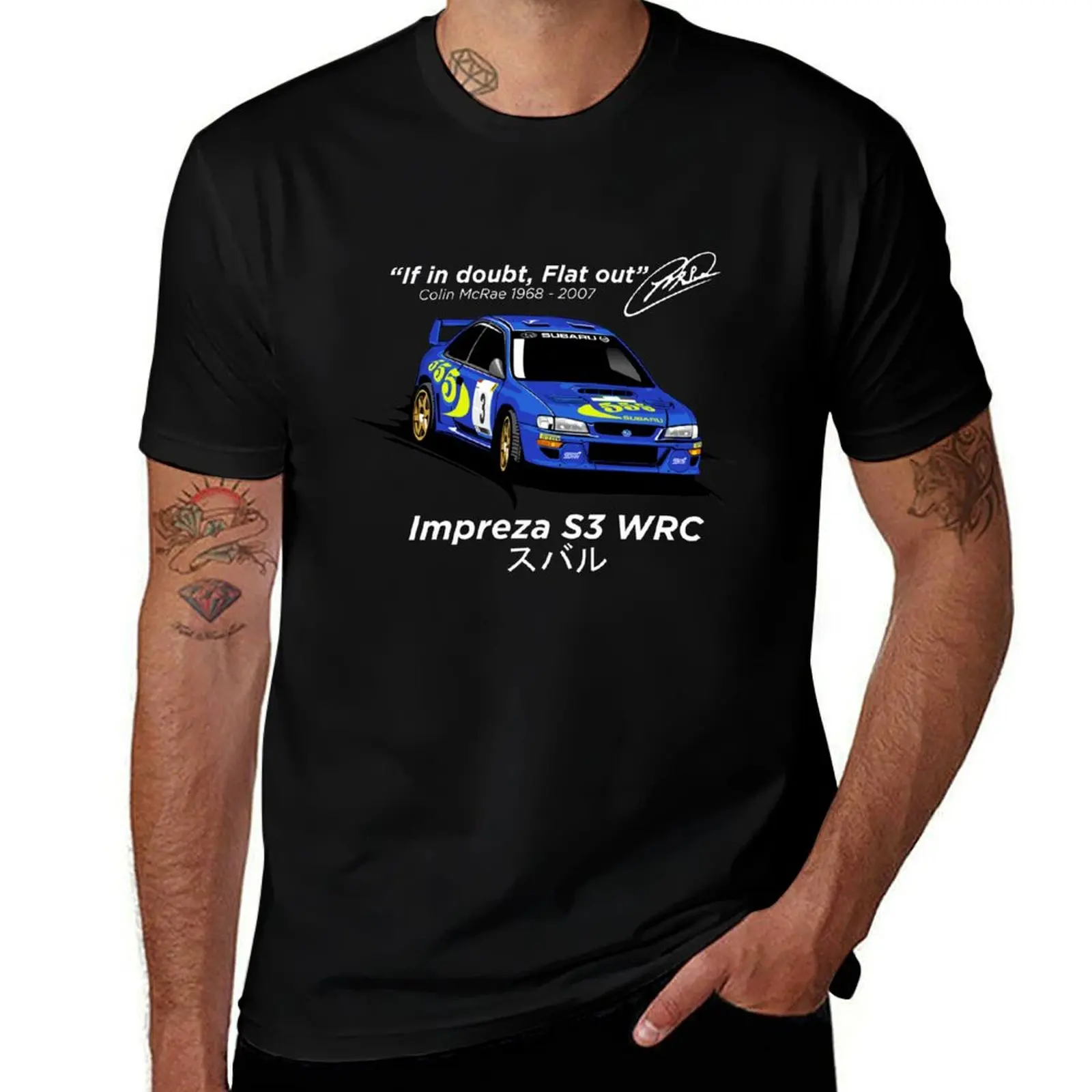 

Colin McRae Impreza T-Shirt t shirt man plain anime t shirts for man T-Shirt