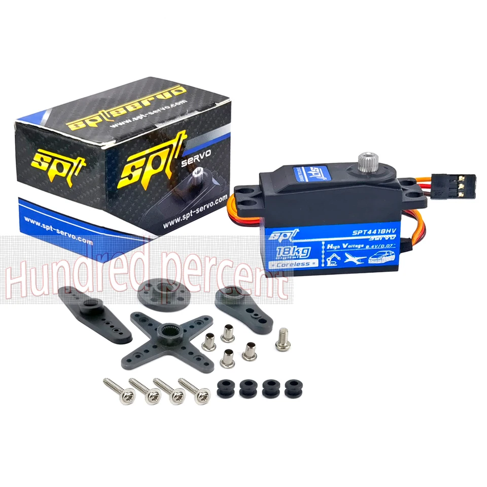 Spt 4418HV 120 18キロコアレス高電圧4.8-8.4vメタルギア標準ショート