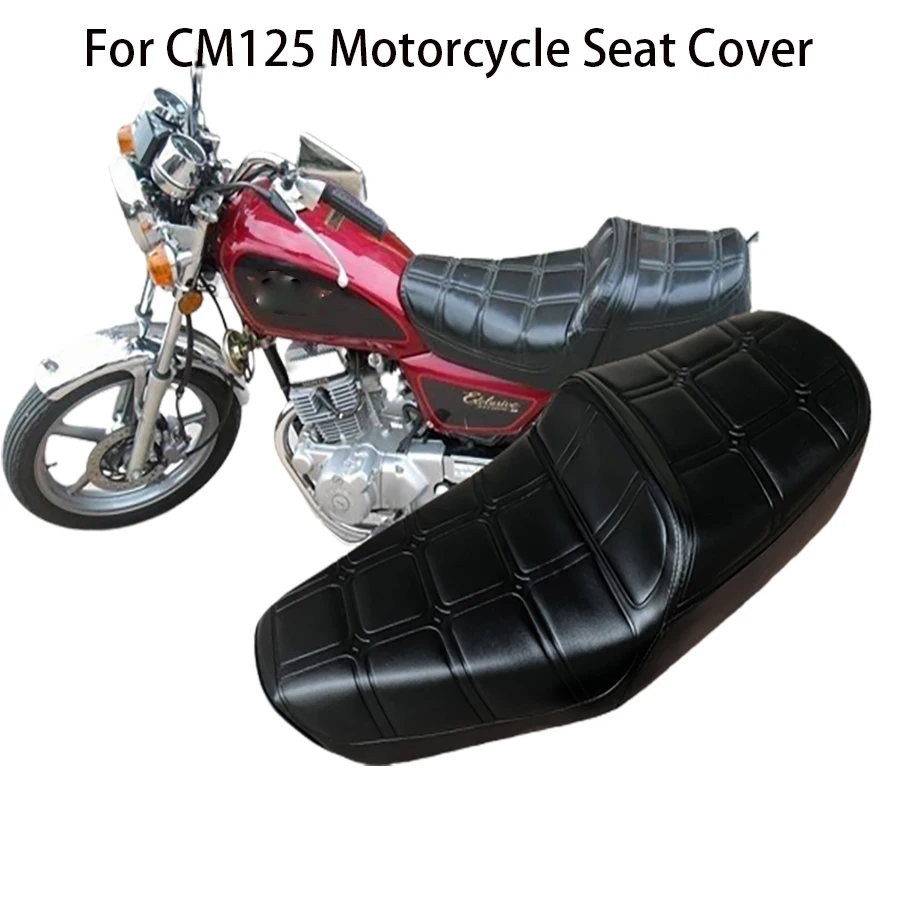 E0224 Motorcycle Imitation Leather Seat Cover For Honda CM125 Rainproof Waterproof Cushion Protect Heat Insulation