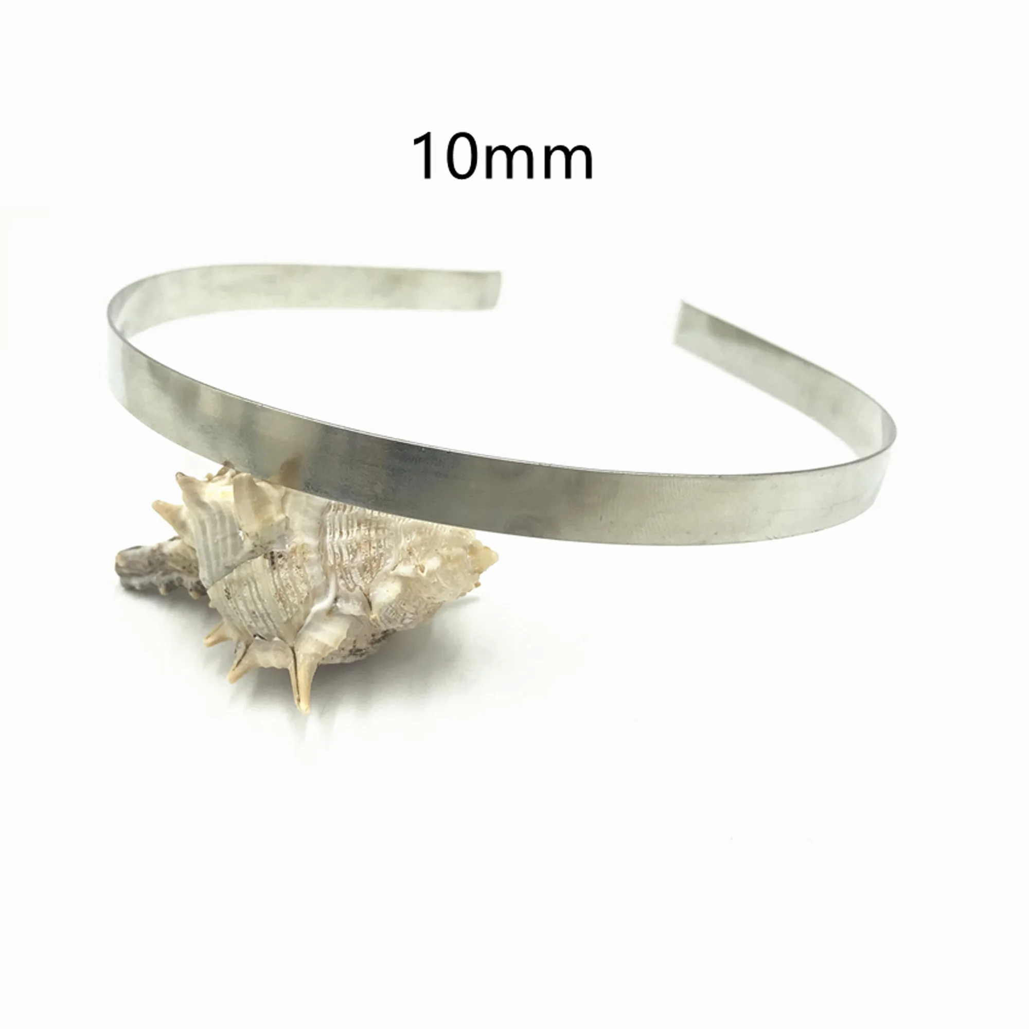 20 Stücke 1,2mm 3mm 5mm 7mm 10mm Metall Haarband Großhandel Gold Silber Schwarz Stirnband für Mädchen Haar Handwerk Haar Hoop Kopfbedeckung – Detail 17