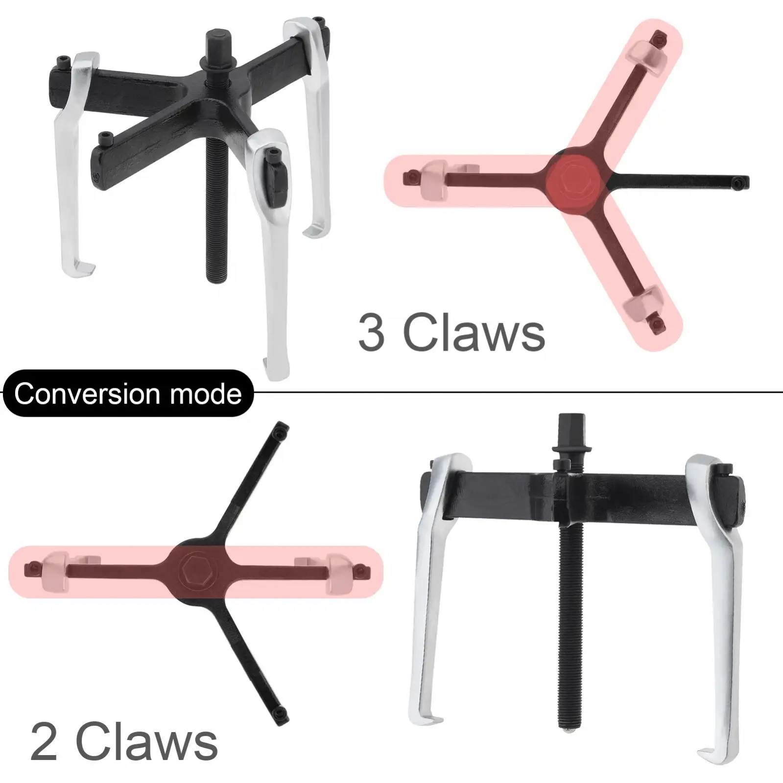 4 /6 / 8 Inch Bearing Puller 3 Claws Extractor Remove Bearing Car Repair Mechanical Automotive Tools 자동차특수 공구