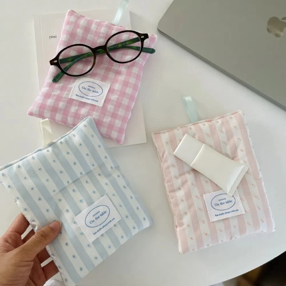 

Ins Style Polka Dot Coasters Square Soft Cotton Cloth Insulation Pad Portable Hanging Drink Coasters Photography Props